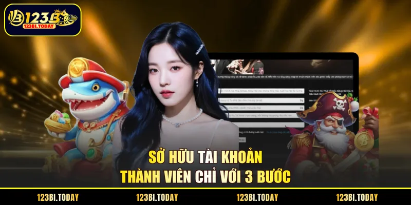 Sở hữu tài khoản thành viên chỉ với 3 bước